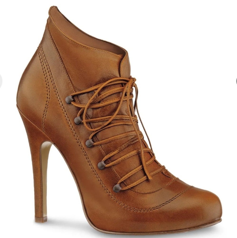 Leather booties